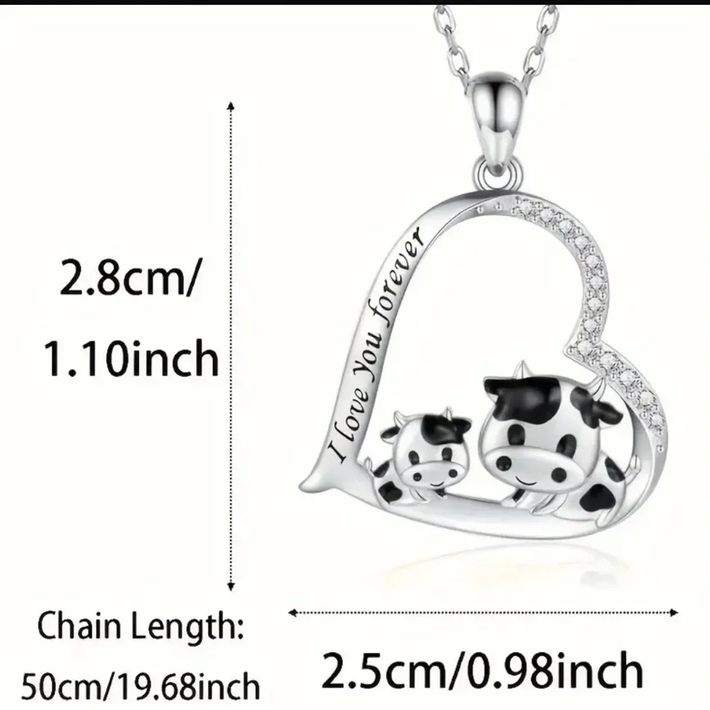 Cute Cow Necklace - Picture 3 of 3